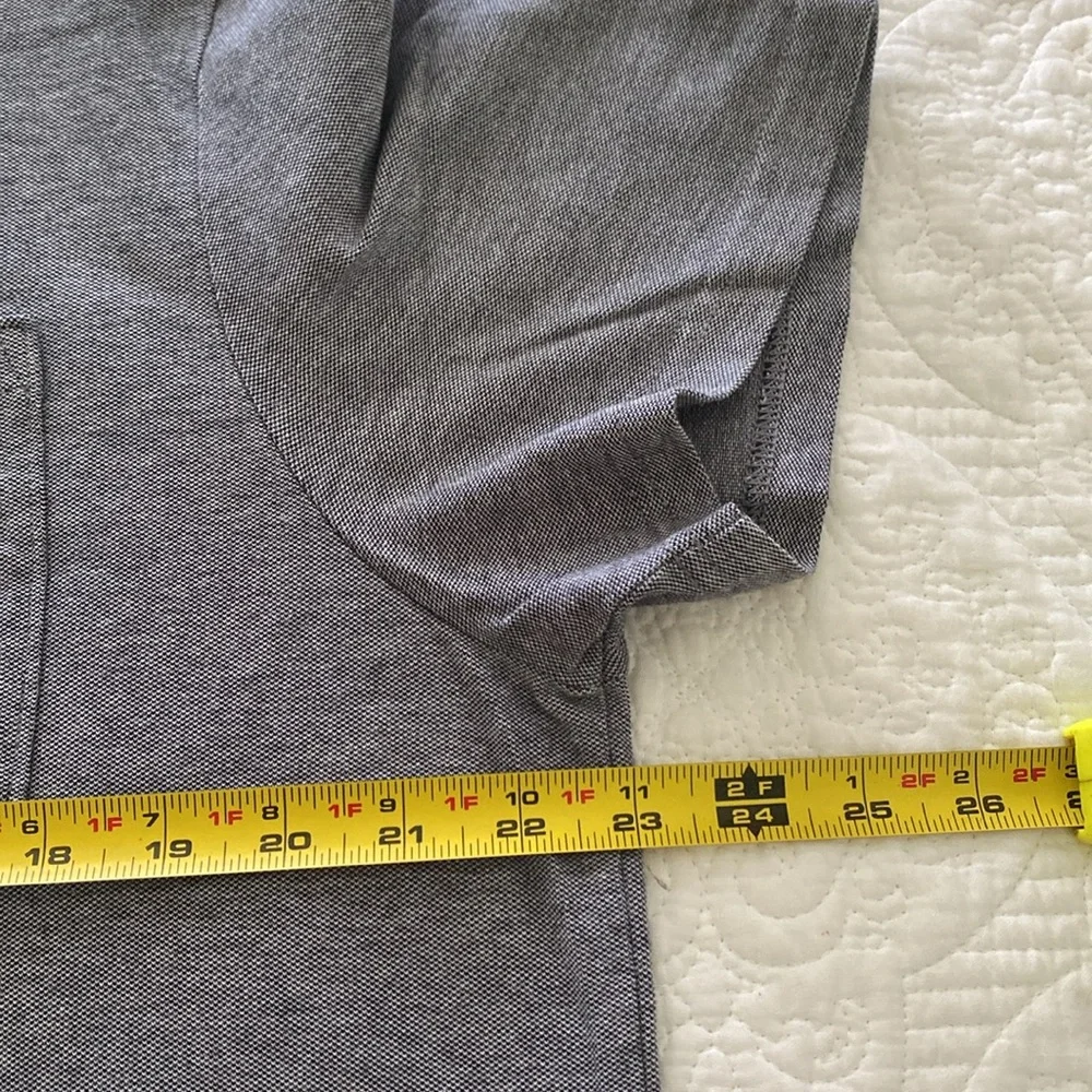 Men’s Banana Republic Performance Pique Polo in bluish gray cotton blend